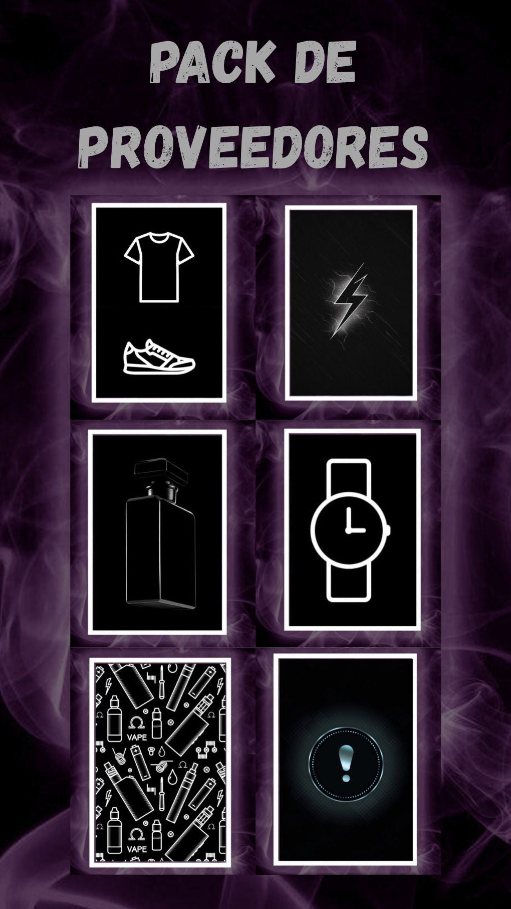 PACK DE 6 PROVEEDORES